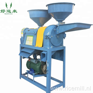 Roller-type mobile combine rice mill machine